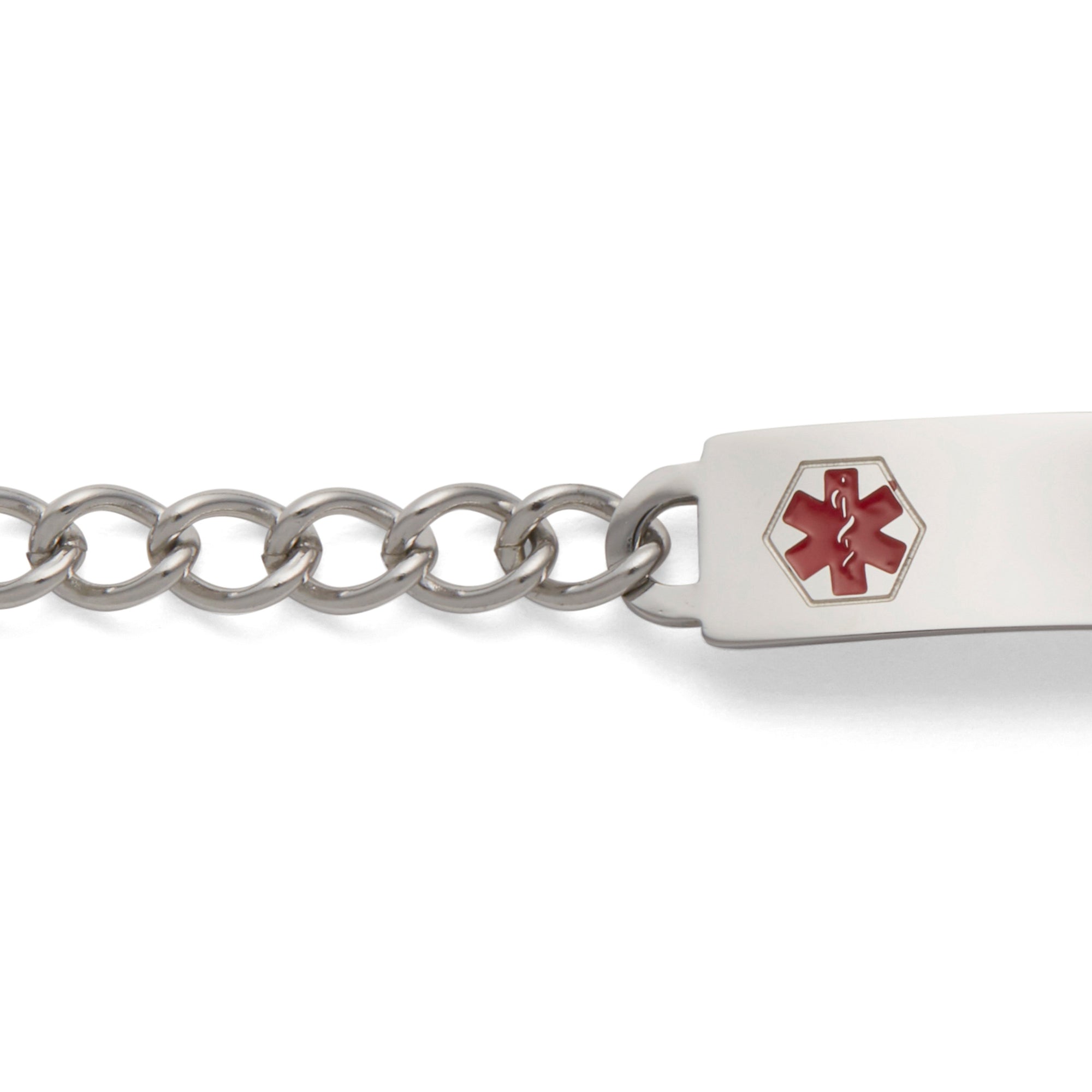 Children's Stainless Steel Medilog Plaque and Bracelet