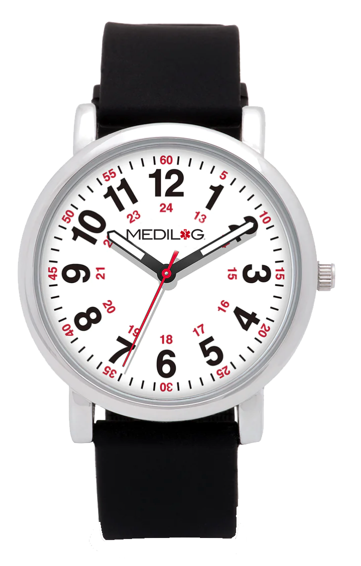 Nursing watches outlet with military time